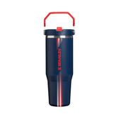 FLIP STRAW TUMBLER NAVY RED 887 ML