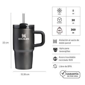 MINI QUENCHER BLACK TEXTURED 591 ML