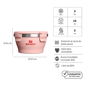 FRESH TO TABLE BOWL PEACH ROSE 473 ML